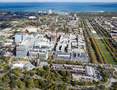 aerial photograph of University of Chicago Medical Center
